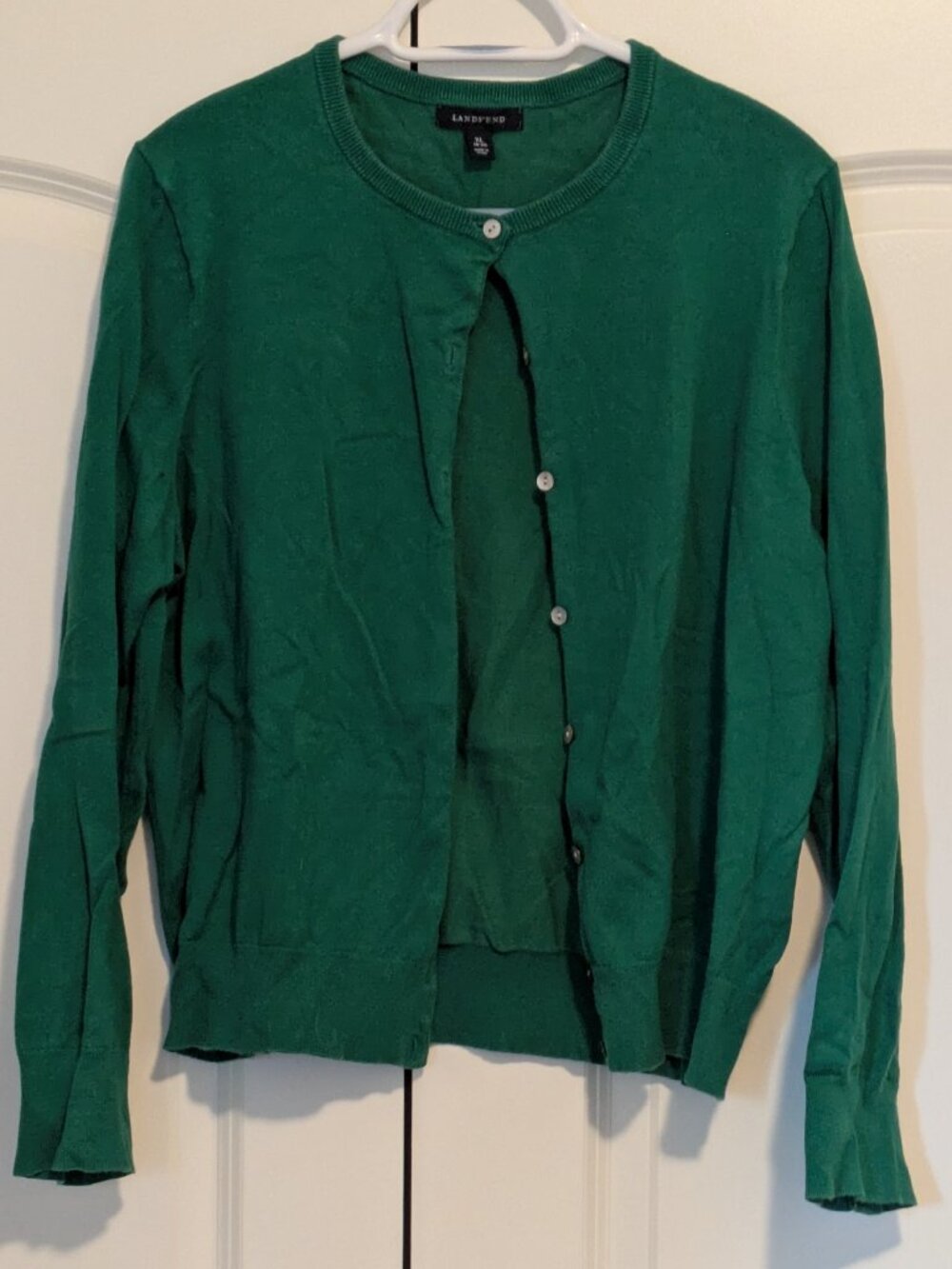 Green Lands End Cardigan, 18/XL